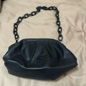 Black chain shoulder bag